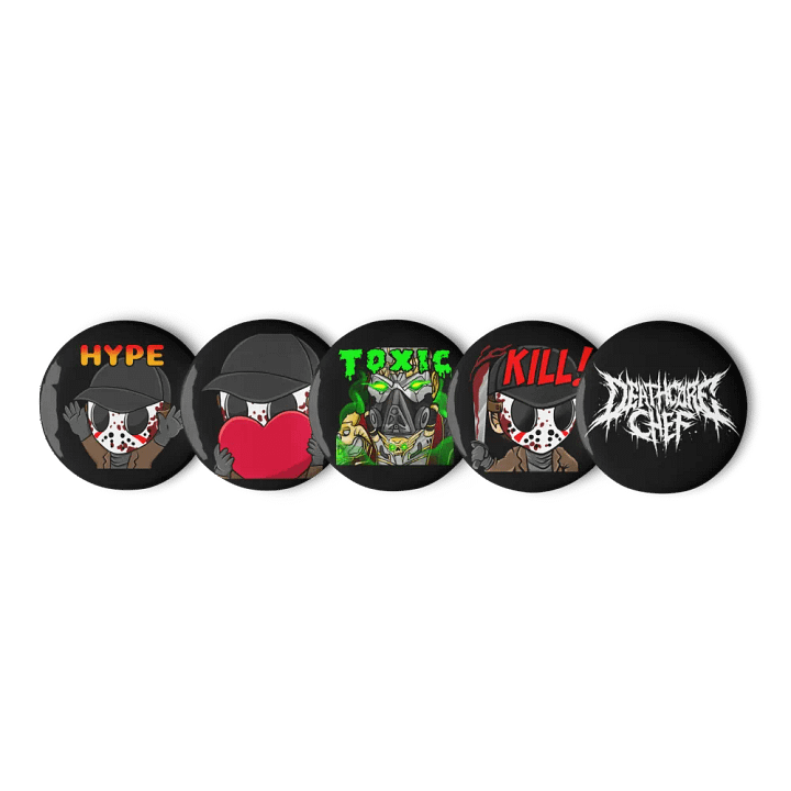 Deathocore Chef Button Set product image (1)