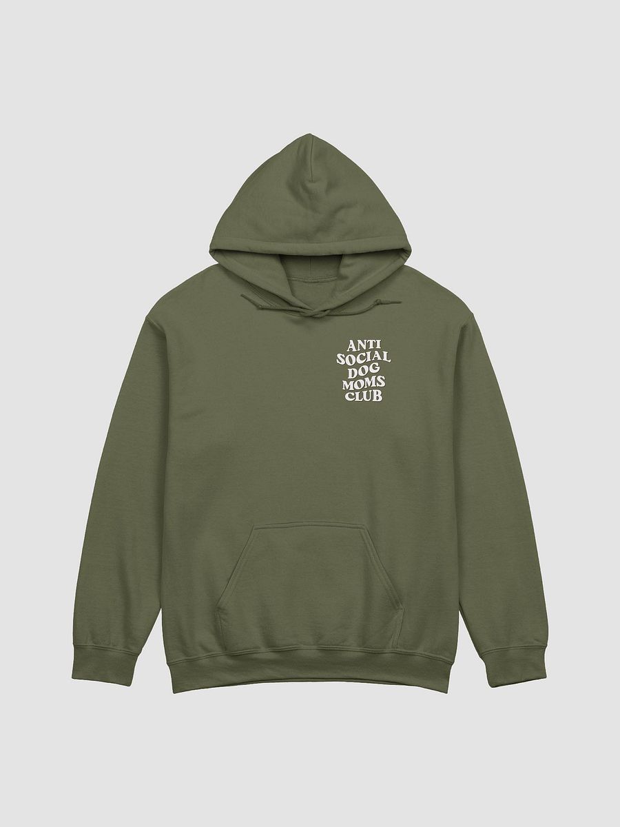 Anti Social Dog Moms Club Retro(White) Hooded Sweatshirt | Funny Introvert Hoodie for Dog Moms product image (24)