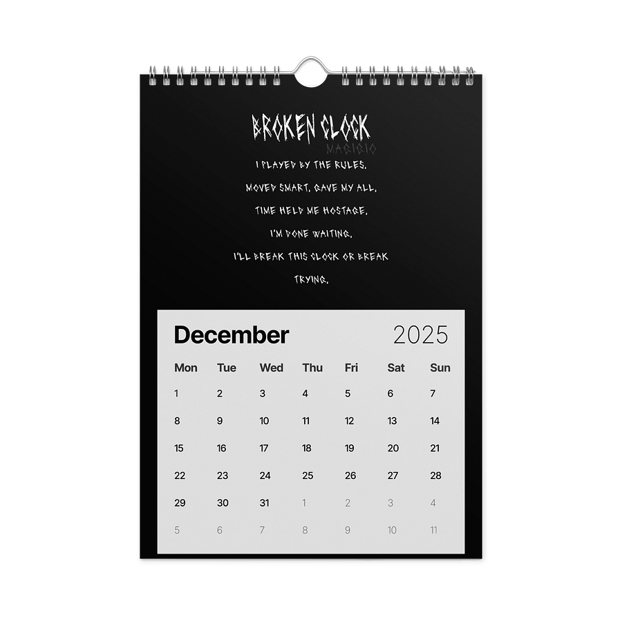 Magigio Broken Clock Wall Calendar product image (4)