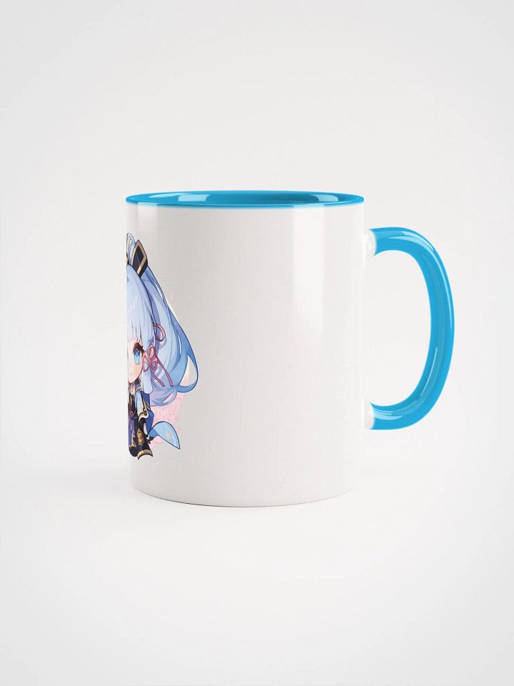 Ayaka Genshin Impact Ceramic Mug – Blue Handle & Interior product image (2)