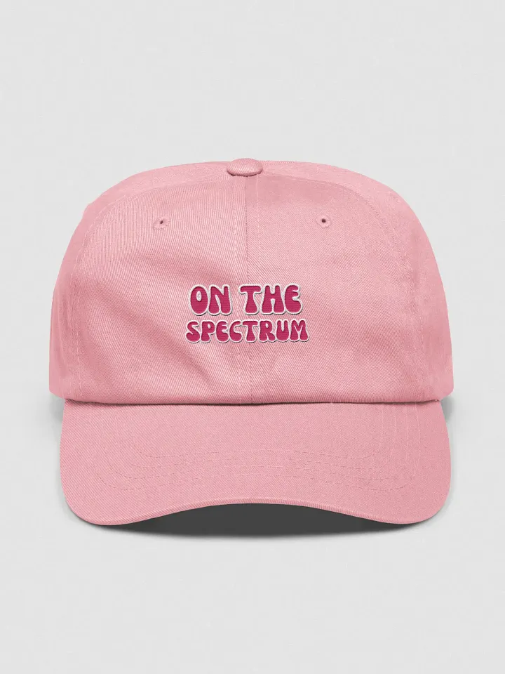 ON THE SPECTRUM (pink) groovy lined design embroidered classic dad hat product image (33)