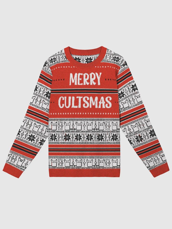 Cultsmas Sweater - What's B/W/R All Over product image (1)