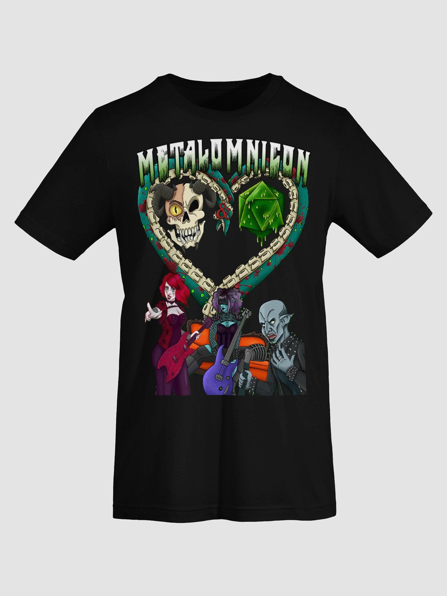 METALOMNICON – Heavy Metal Heart Tee product image (55)