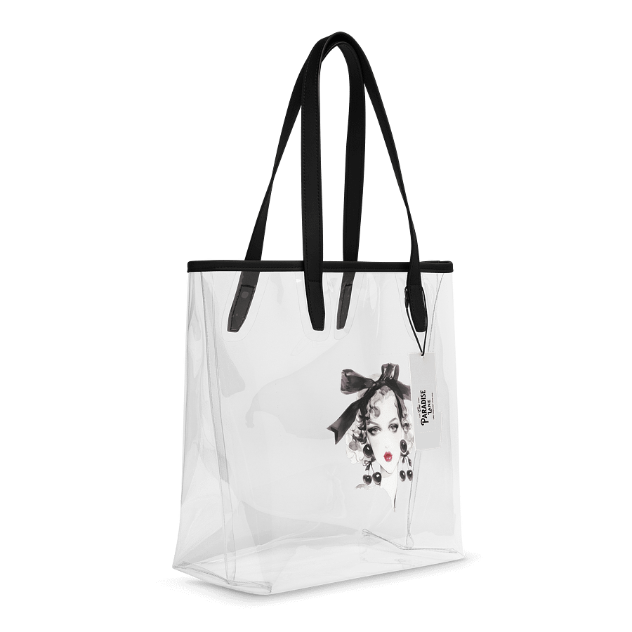 “Vintage Glam” Clear Tote Bag – Fashion Sketch product image (6)
