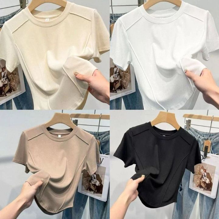 Slim T-shirt Skinny Woman Clothes New Harajuku top for Women Girl product image (1)