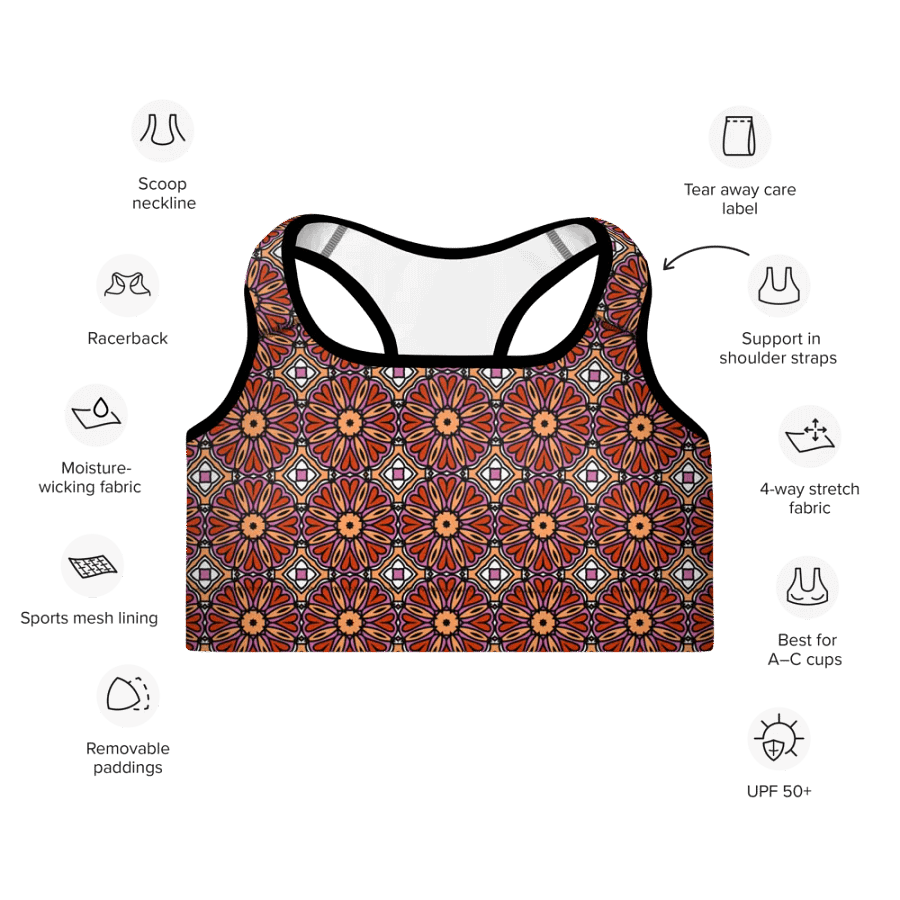 Lesbian Abstract (2) - Padded Sports Bra product image (7)