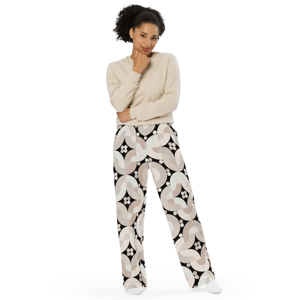 BUIII Retro Harmony: Whispering Sands Wide-Leg Pants product image (9)