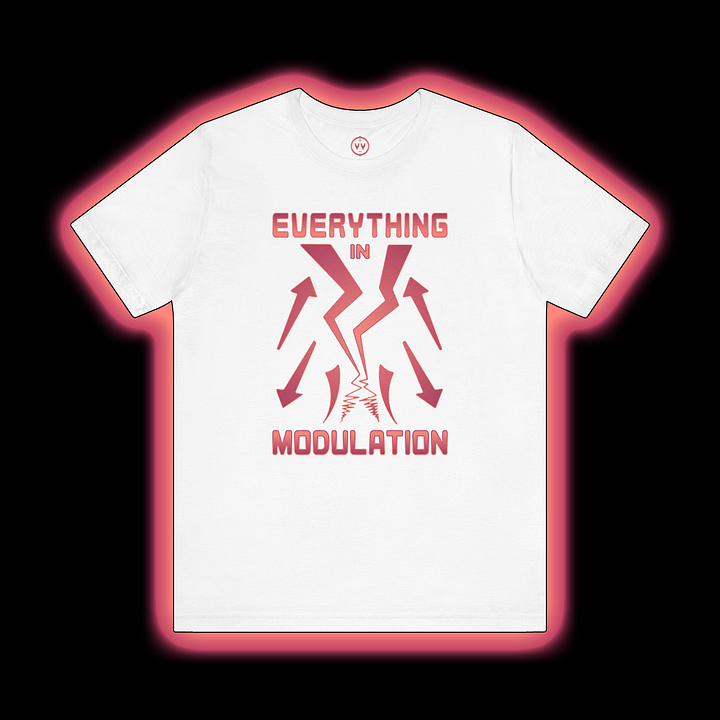 Everything In Modulation - Make Noise Maths Modular Synthesizer T-Shirt (FLAME PRINT) product image (1)