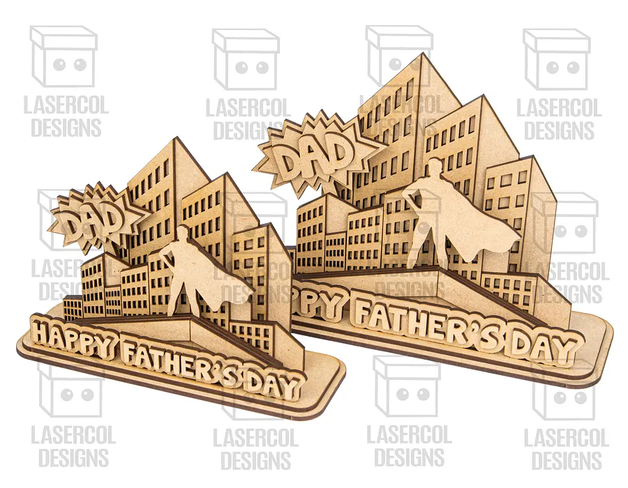 Father's Day Comic Gift Plaque (2 Sizes) - Laser Cut Files product image (7)