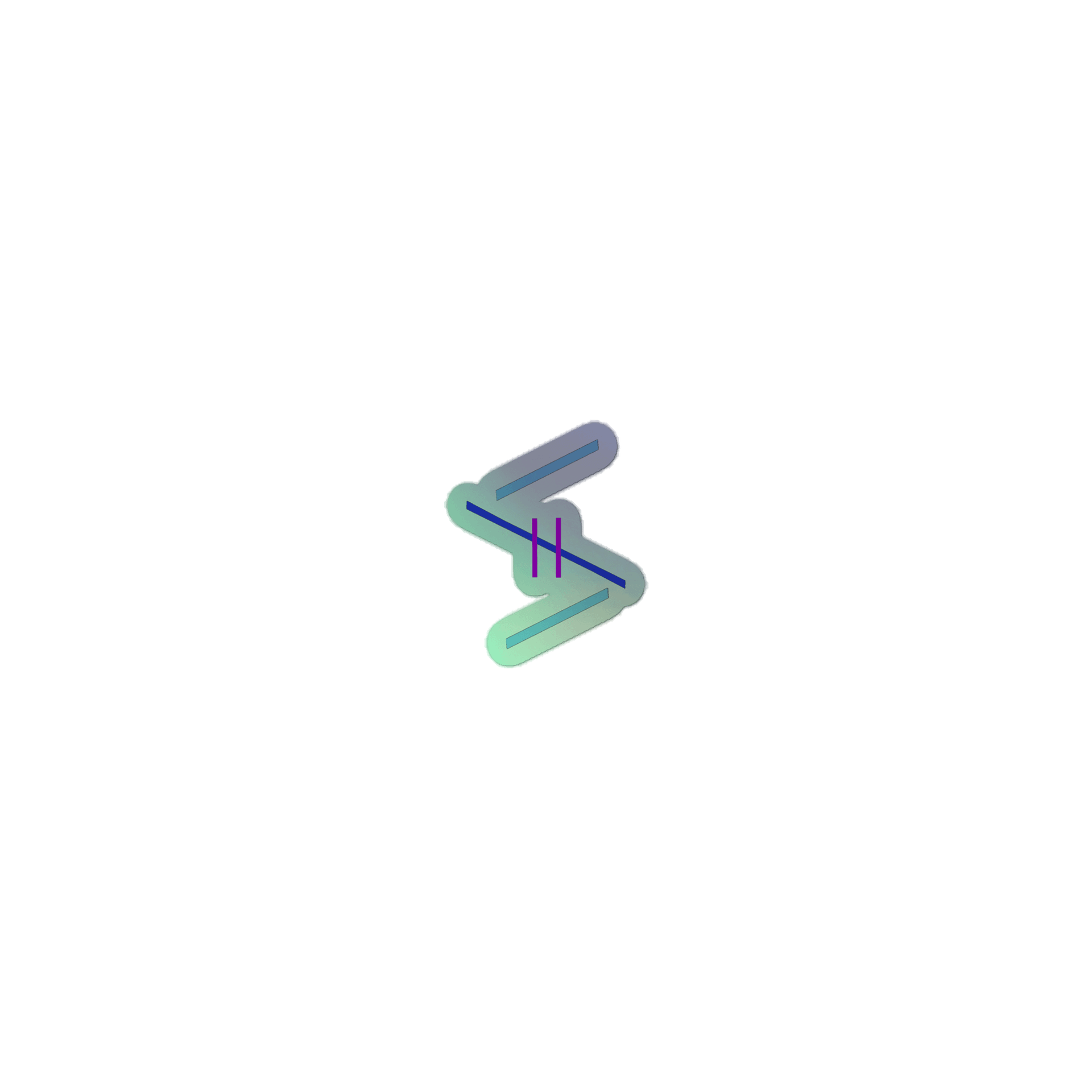 'PaperCup' holo logo sticker product image (1)