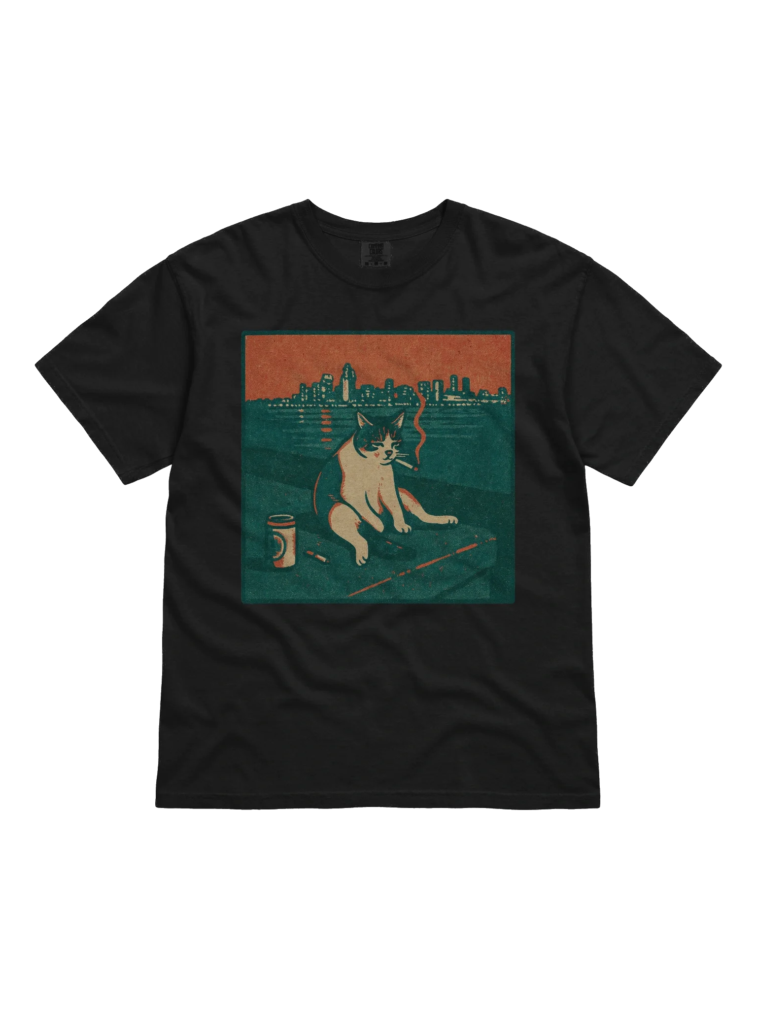 Cigarette Kitten Funny Smoking Cat Meme Stupid Brainrot T-Shirt product image (3)