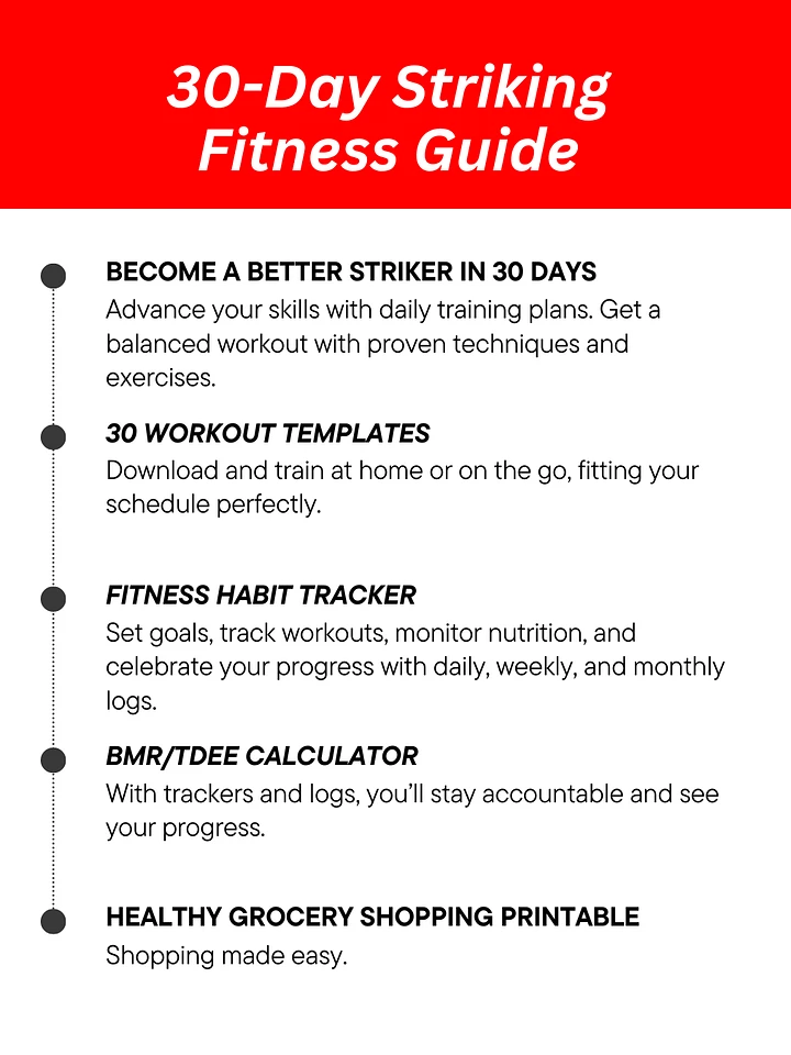 30 Day Dynamic Striking Guide product image (1)