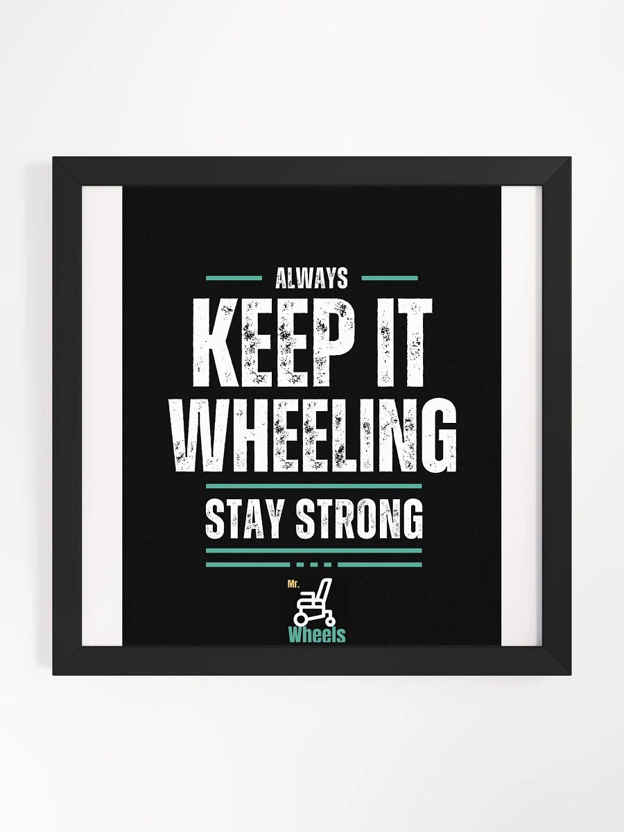 Wheelchair Motivation Framed Poster product image (1)