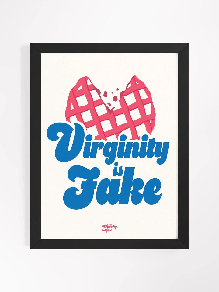 Virginity is Fake 12x16 framed poster product image (1)