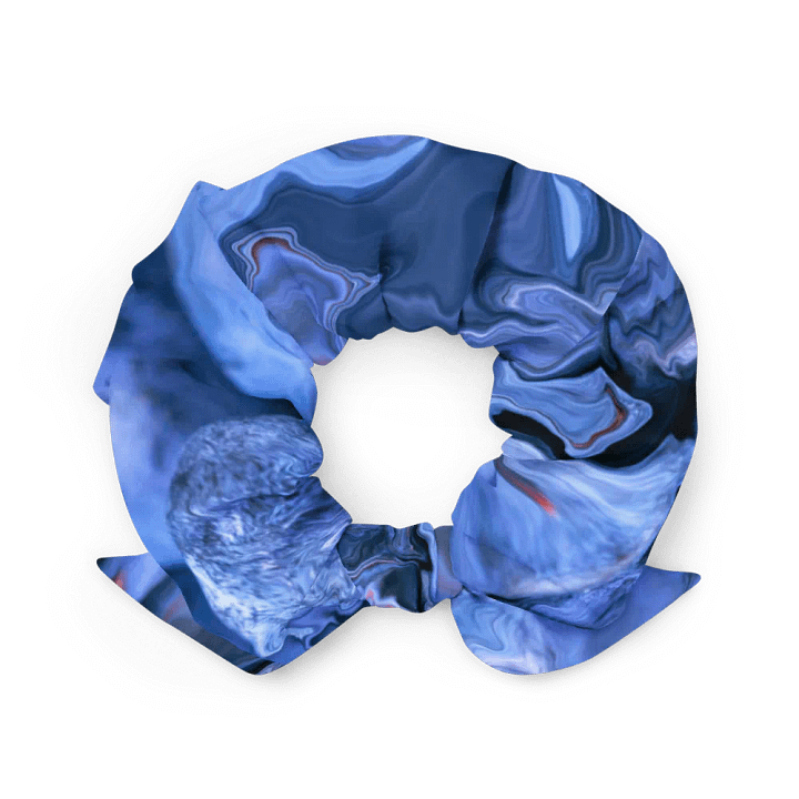 Blue Abstract Art All-Over Print Scrunchie product image (2)