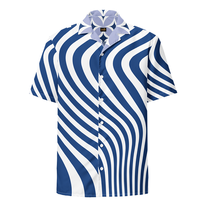Zabu Tropical Breeze Blue Swirl Hawaiian Shirt product image (2)