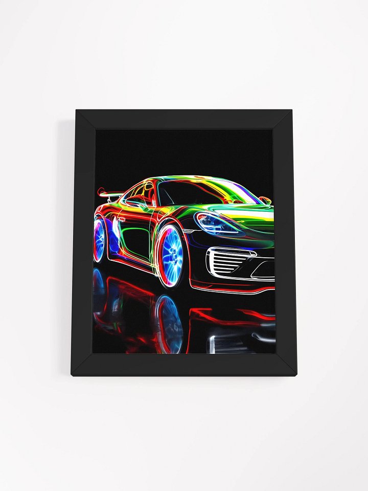 Neon Car Elegance Framed Poster product image (2)