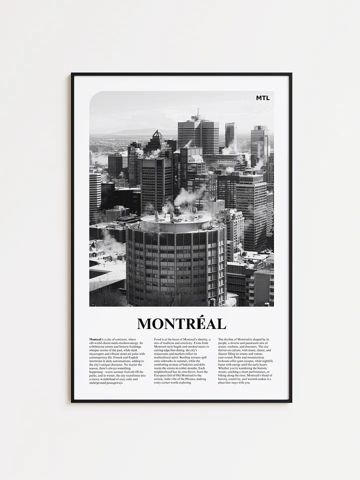 Montreal 01 Newspaper Poster product image (1)