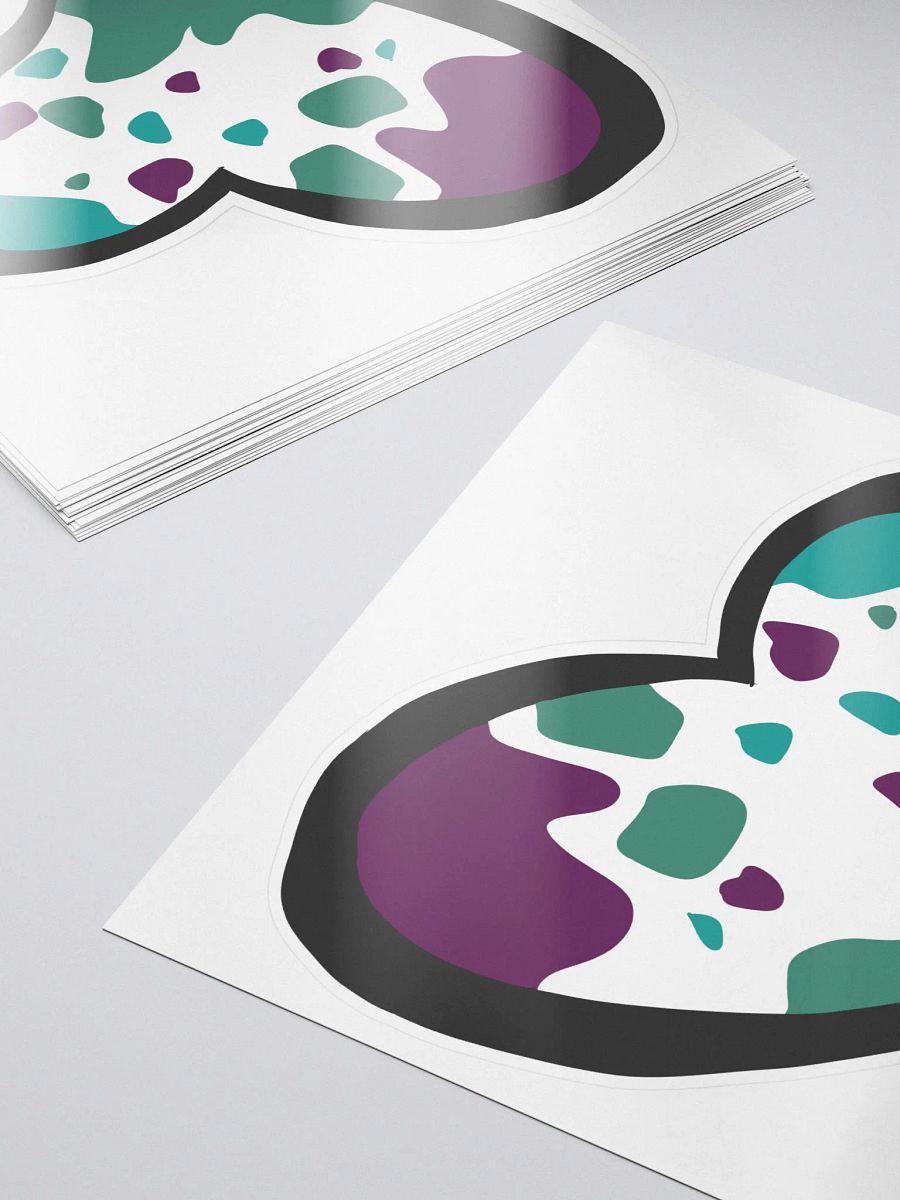 Little Moo Heart Sticker product image (5)