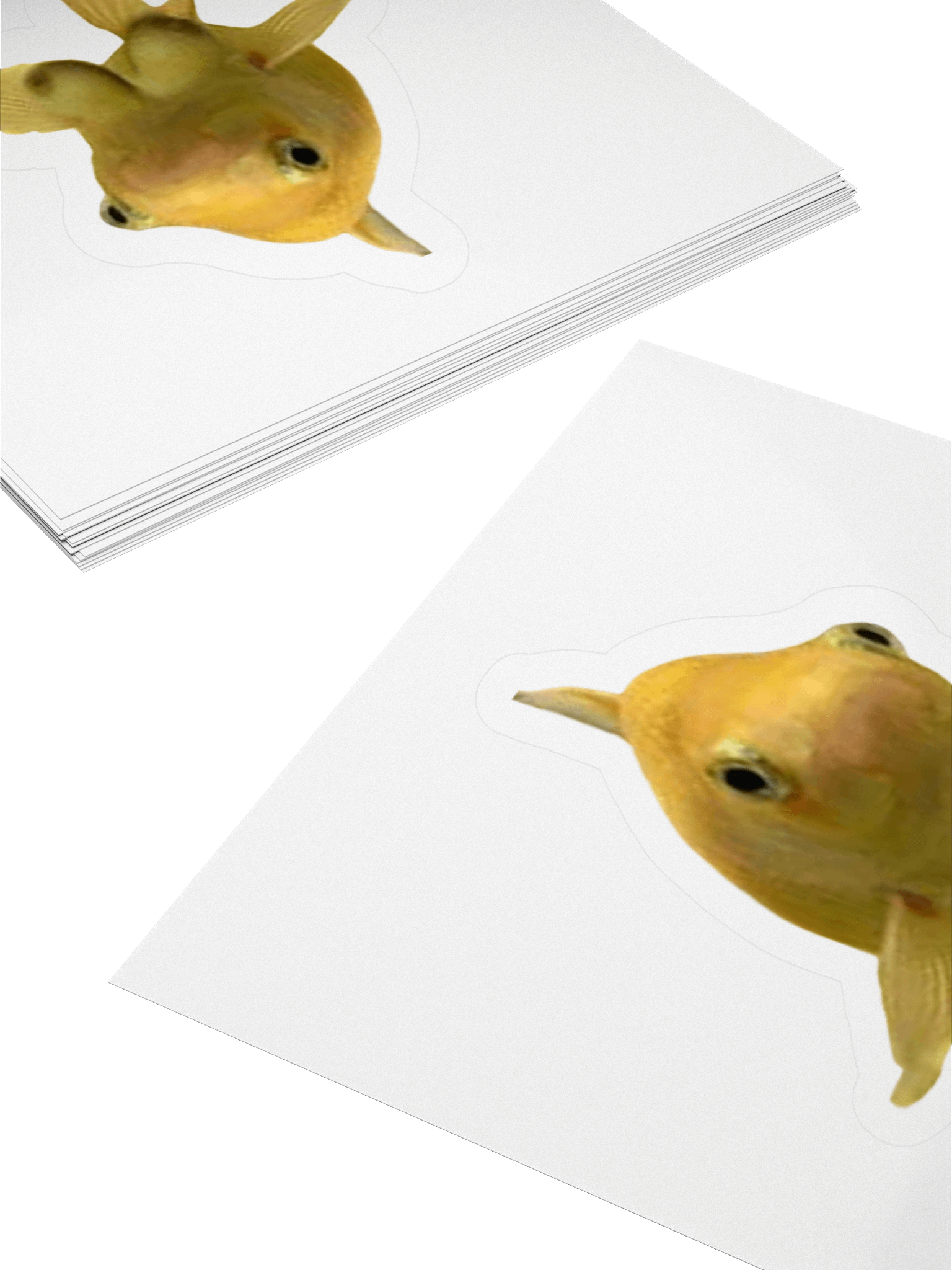 Canine-Inspired Goldfish Kiss Cut Stickers product image (10)