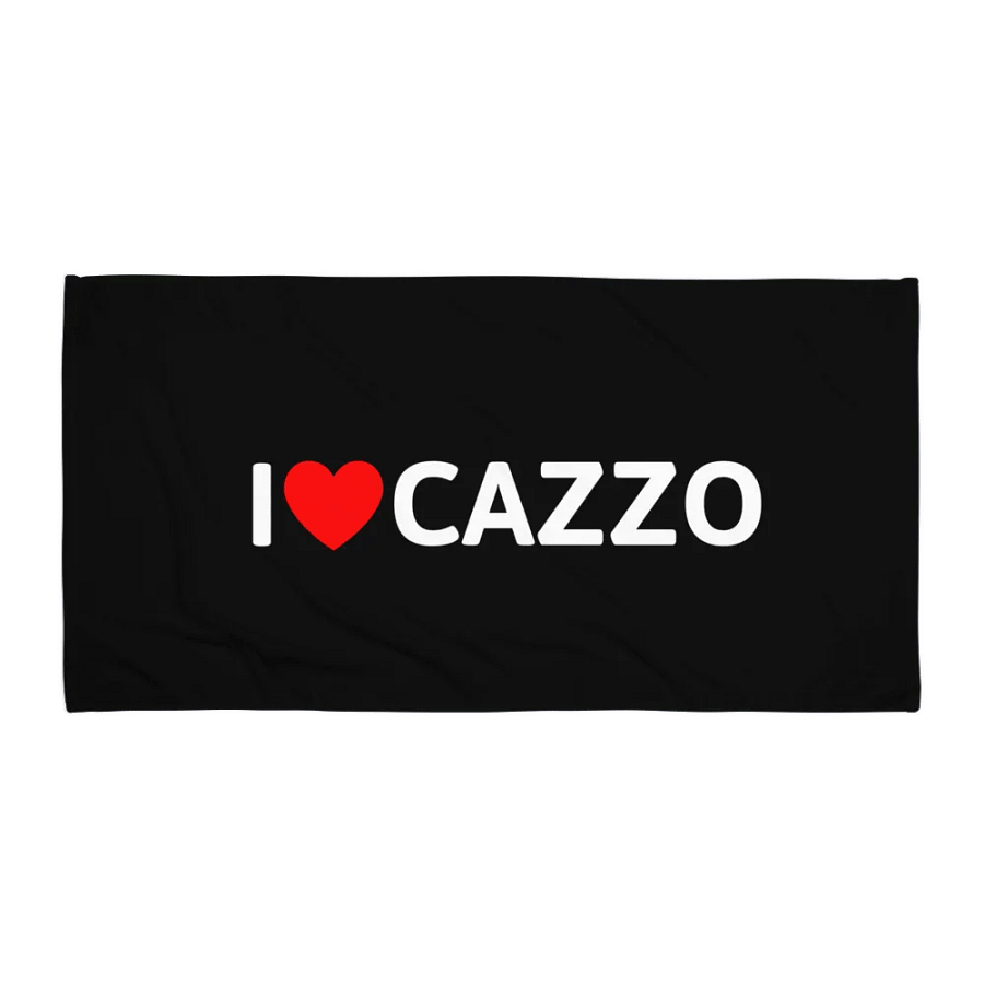 I ♥️ Cazzo towel product image (1)