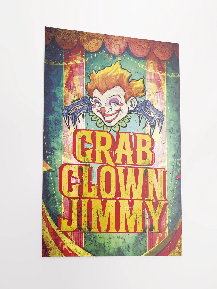 Crab Clown Jimmy 12x18 Circus Poster product image (2)