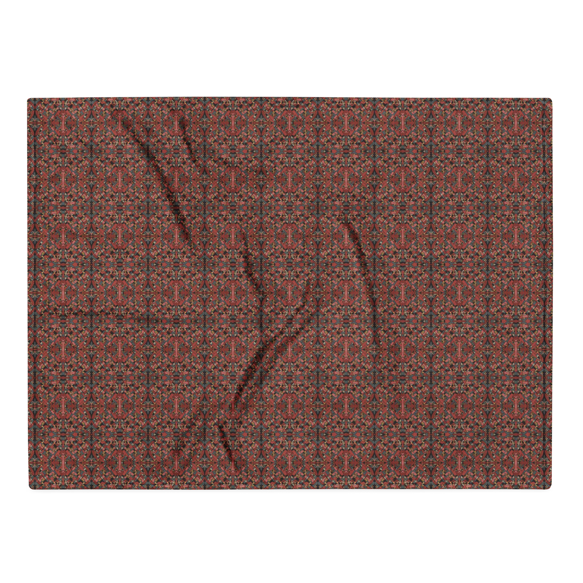 Festive Kaleidoscope Holiday Pattern – Throw Blanket product image (2)