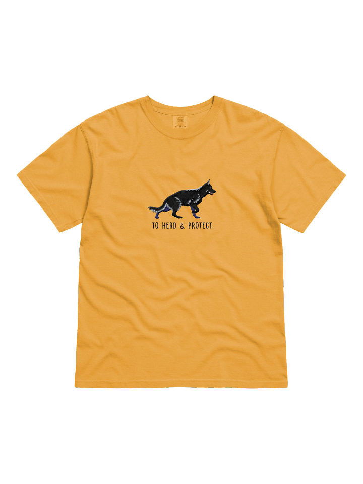To Herd and Protect T-Shirt(Embroidered) of a German Shepherd(Black) product image (21)