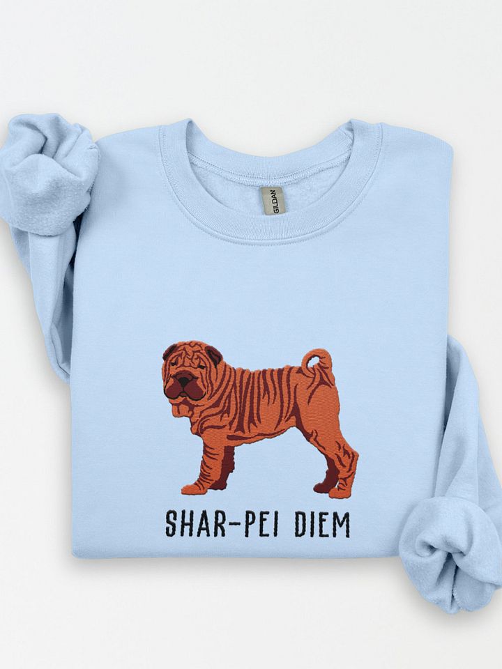 Shar-Pei Diem Sweatshirt (Embroidered) of a Chinese Shar-Pei(Red) product image (1)