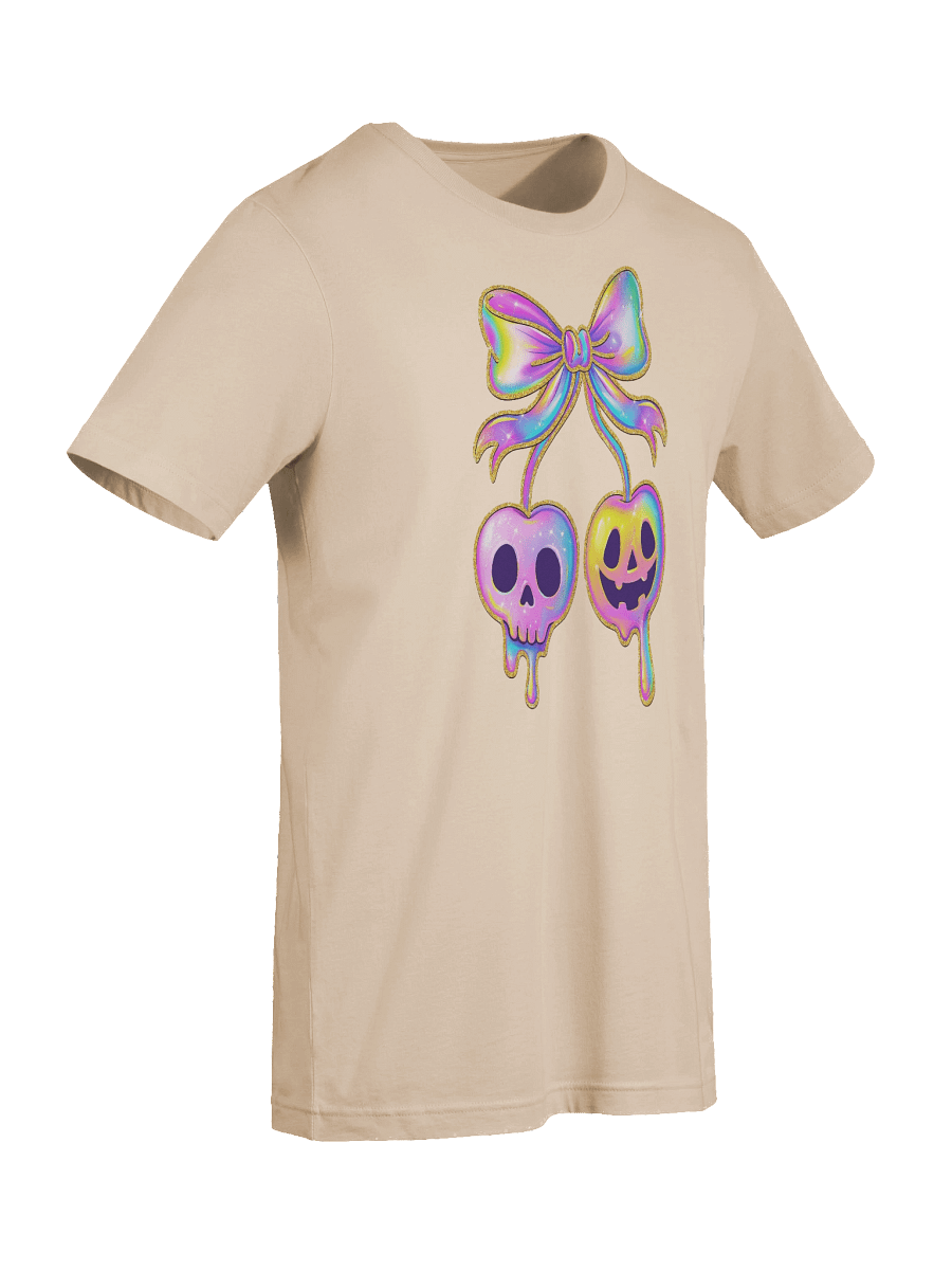 Dripping Cherry Skeleton Halloween Print Short Sleeve Unisex T-Shirt product image (95)