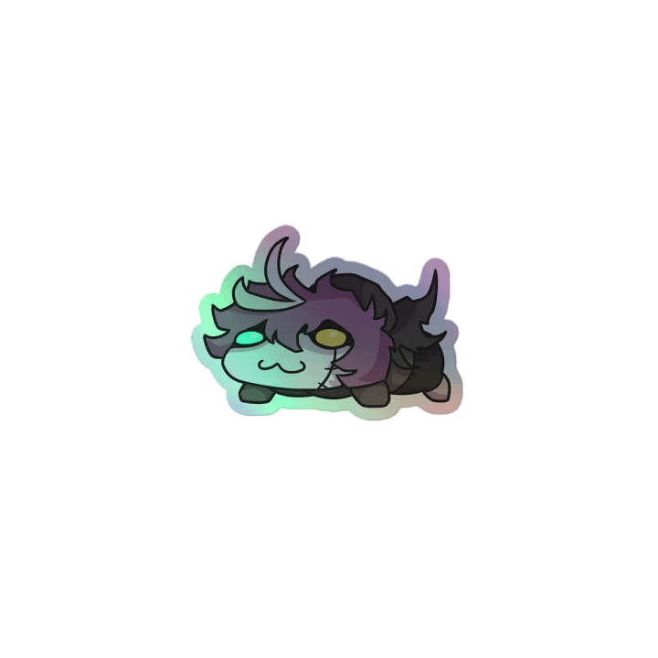 Nekri Frog Stare Holographic Sticker product image (1)