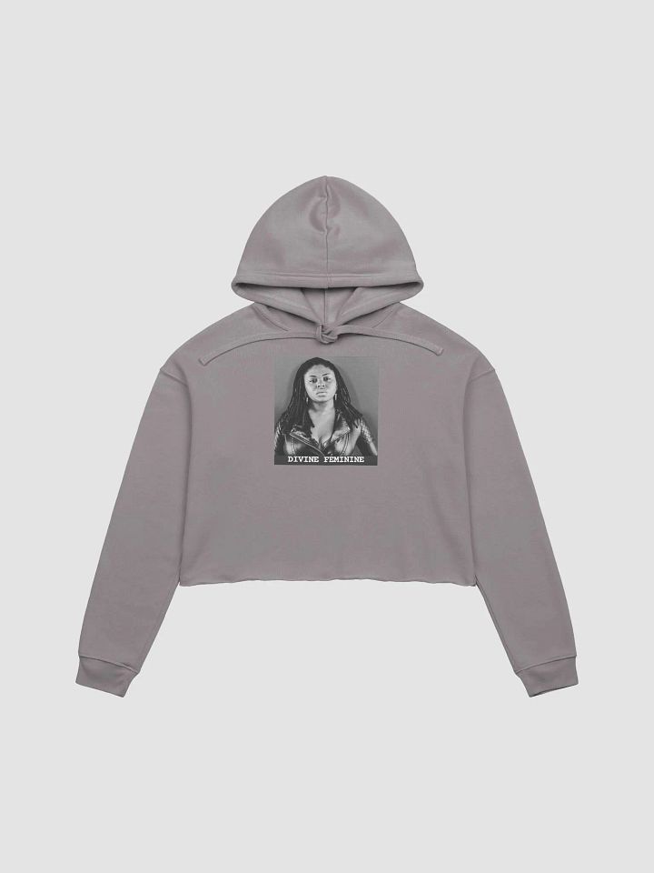 Divine Feminine Gray Crop Hoodie product image (1)
