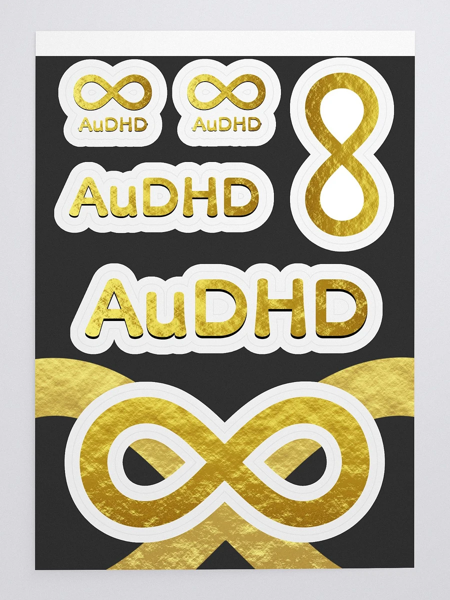 Golden Infinity AuDHD Sticker Sheet product image (3)