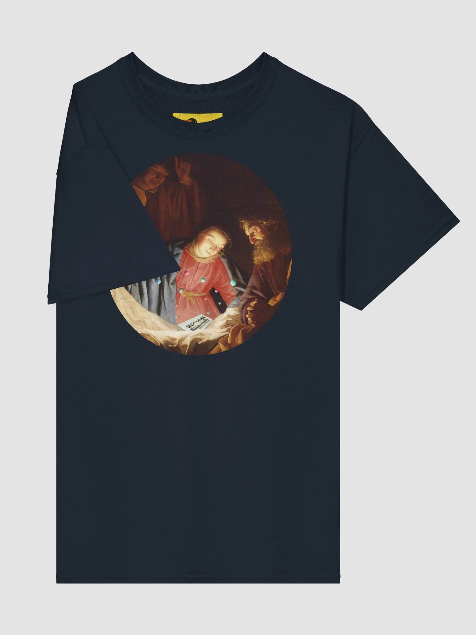 Adoration of the baby 909 by Frank Fonik , Techno EDM Unisex t-shirt product image (4)