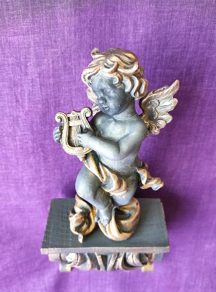 Único e exclusivo Anjo de parede com harpa, ser espiritual product image (2)