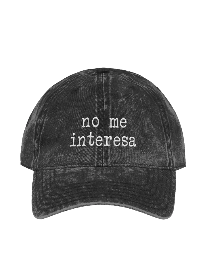 No Me Interesa Wash Dad Hat product image (1)