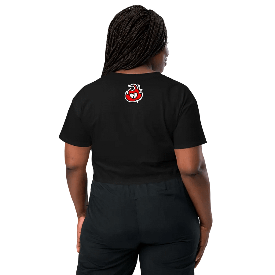 Heartbreaker Virtual Meow // Crop Top - Black and Red product image (6)