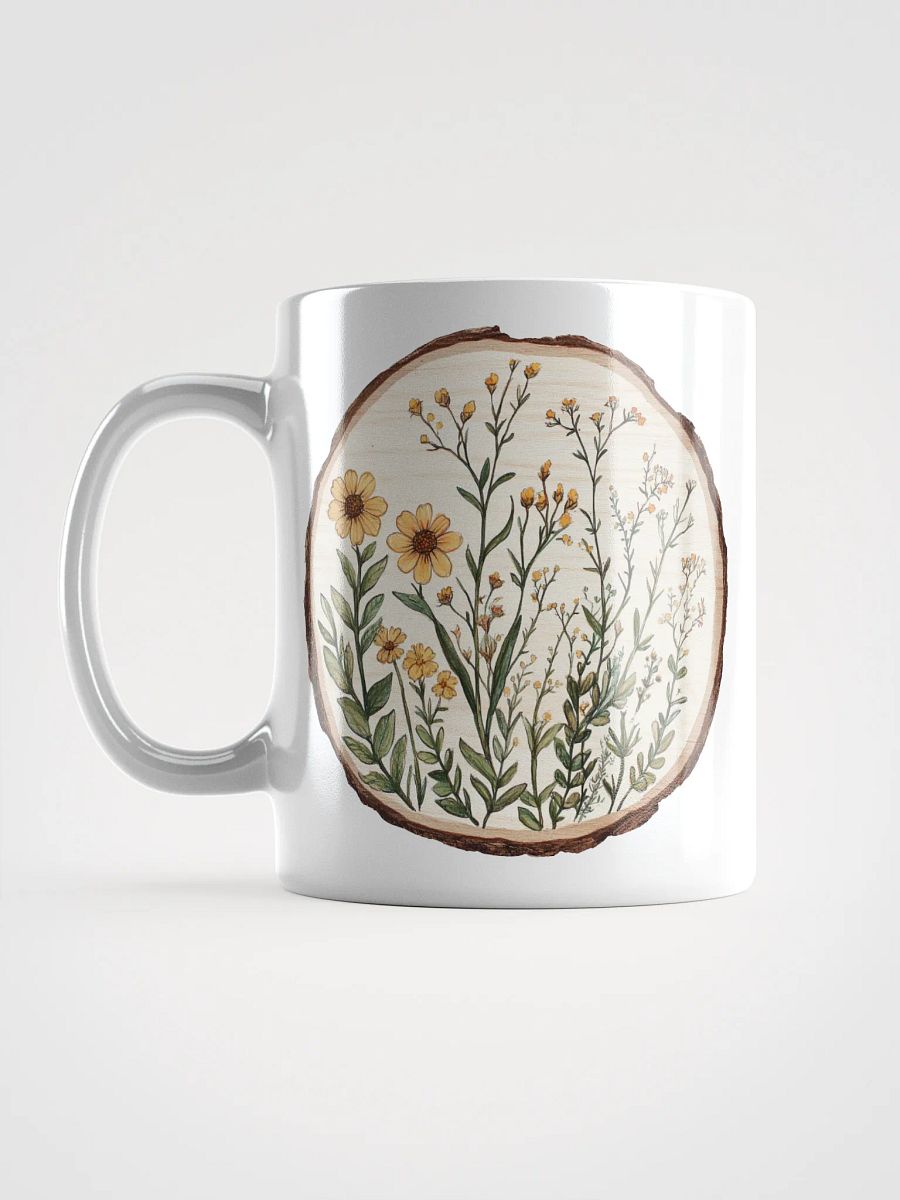 Wildflower Round Wood Art Ceramic Mug product image (17)