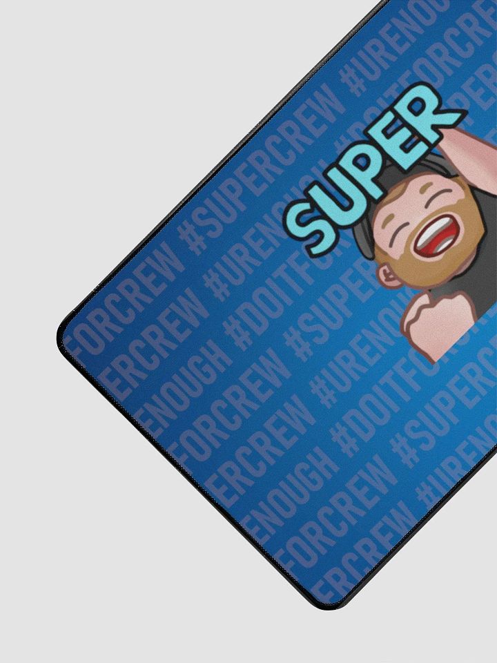 Super # - Blue Desk Mat 12