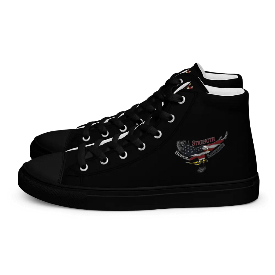 Freedom Nade Women's High Tops: Strength Honor Sacrifice Edition product image (1)