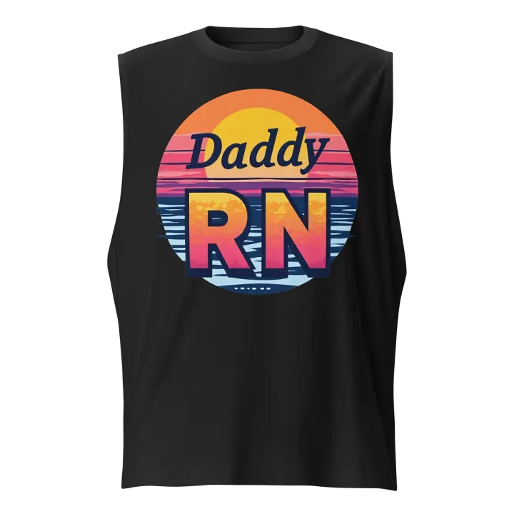 Sunset Daddy RN Muscle Tank product image (1)