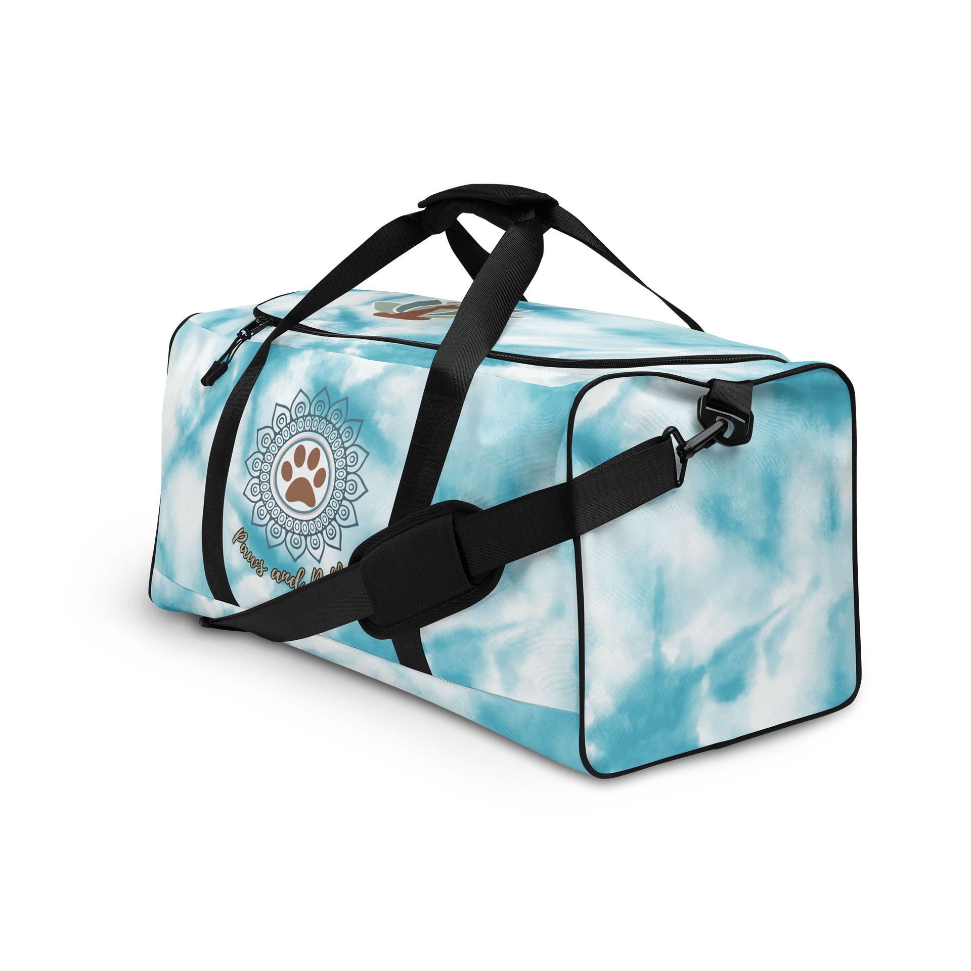 Paws and Reflect Mandala Paw Print Yoga Duffle Bag product image (3)