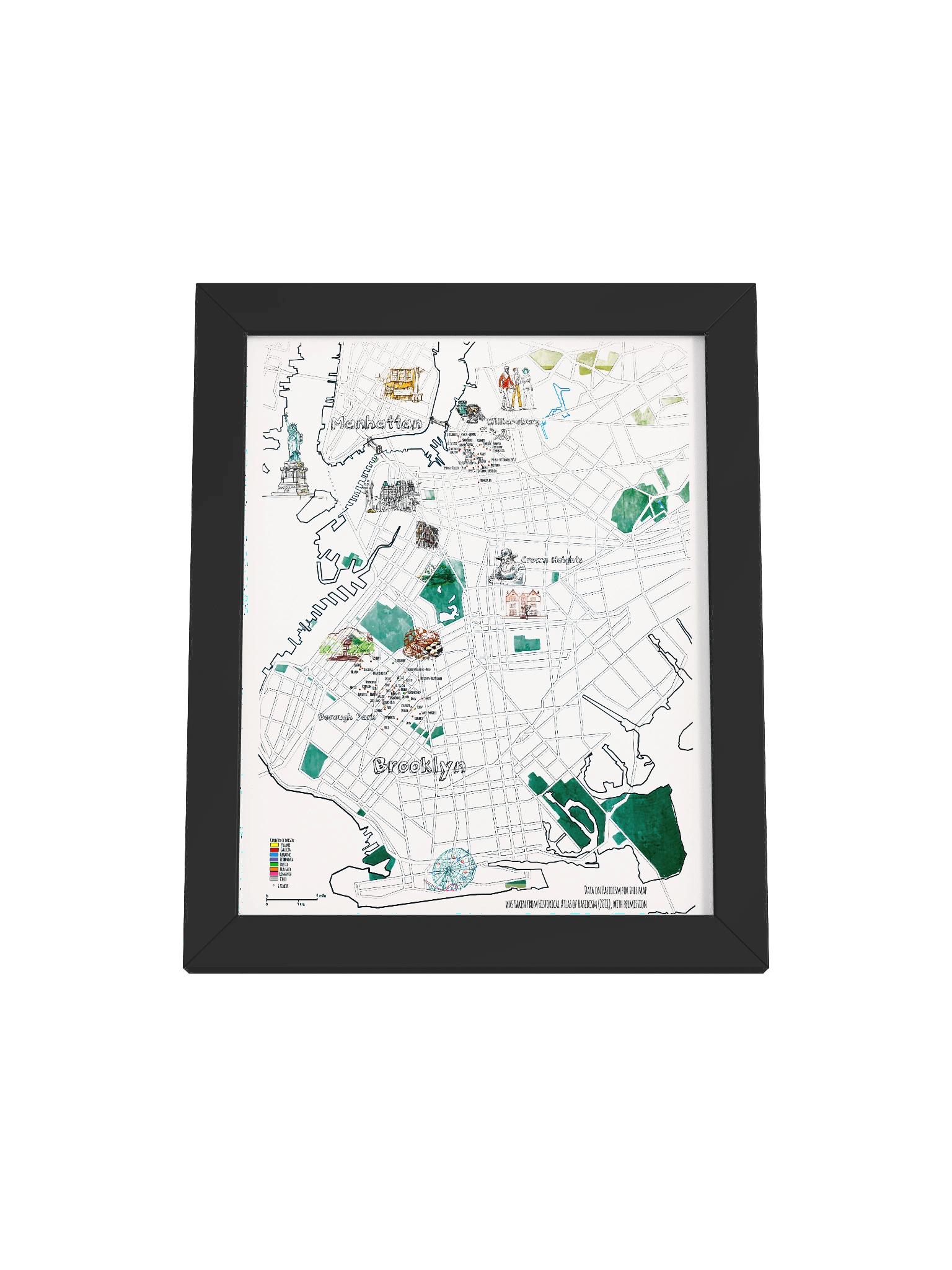 Hasidic NY Map Poster product image (1)