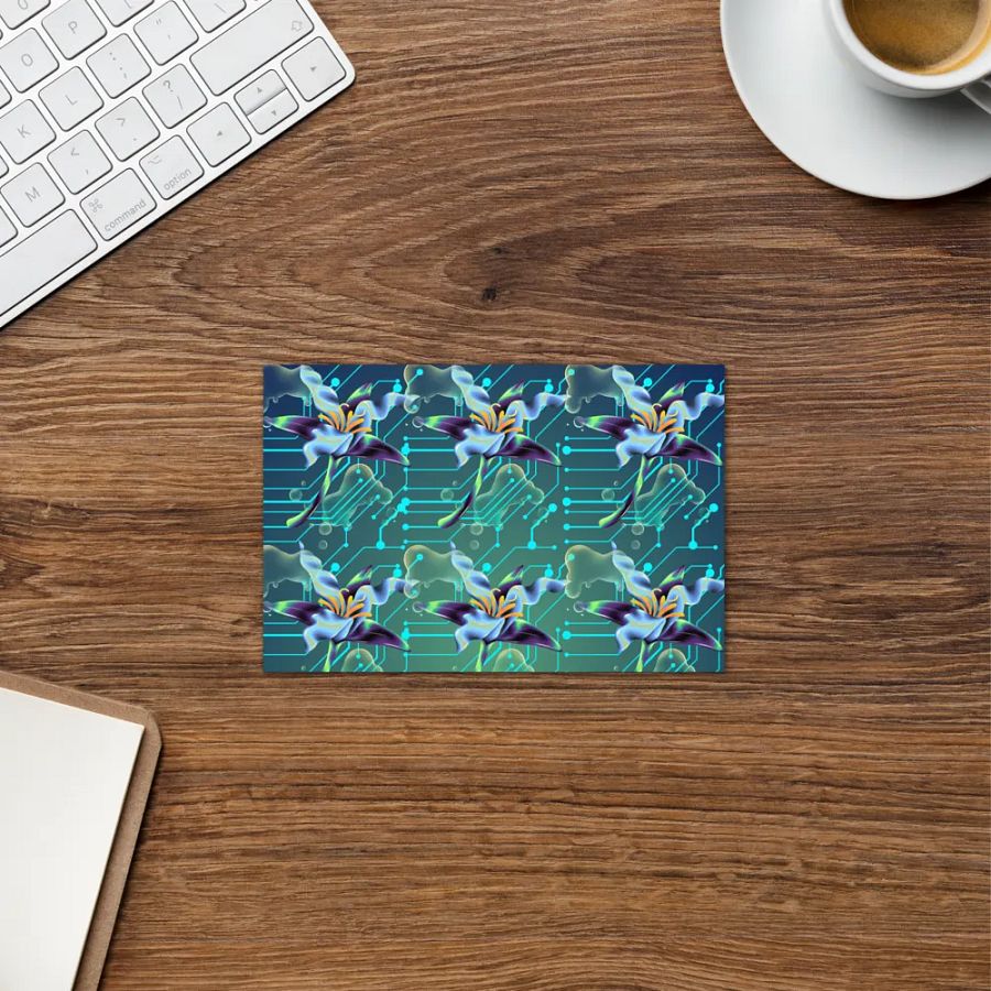 teal meta-magic greeting card for stylish gifts product image (6)