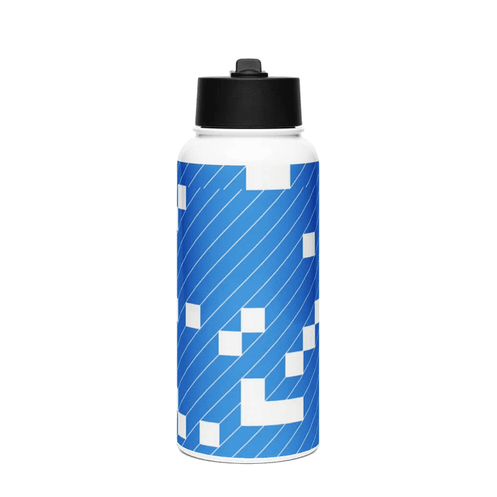 Pattern Art 2 Zigzag Symmetry Stainless Steel Water Bottle product image (1)