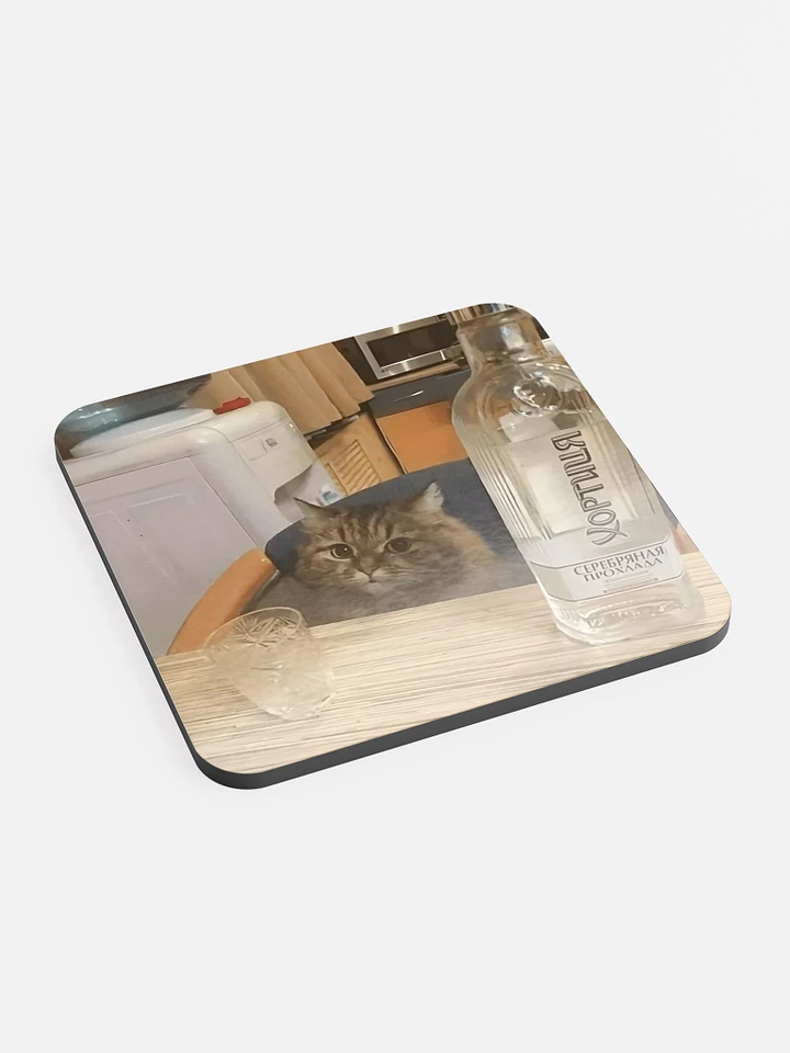 Glossed Cork Coaster: Meme Cats product image (2)