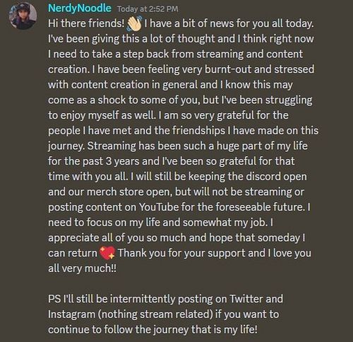 ⚠️ IMPORTANT ANNOUNCEMENT! ⚠️

TLDR: I'll be taking step back from content creation and streaming. I'm grateful for all the f...