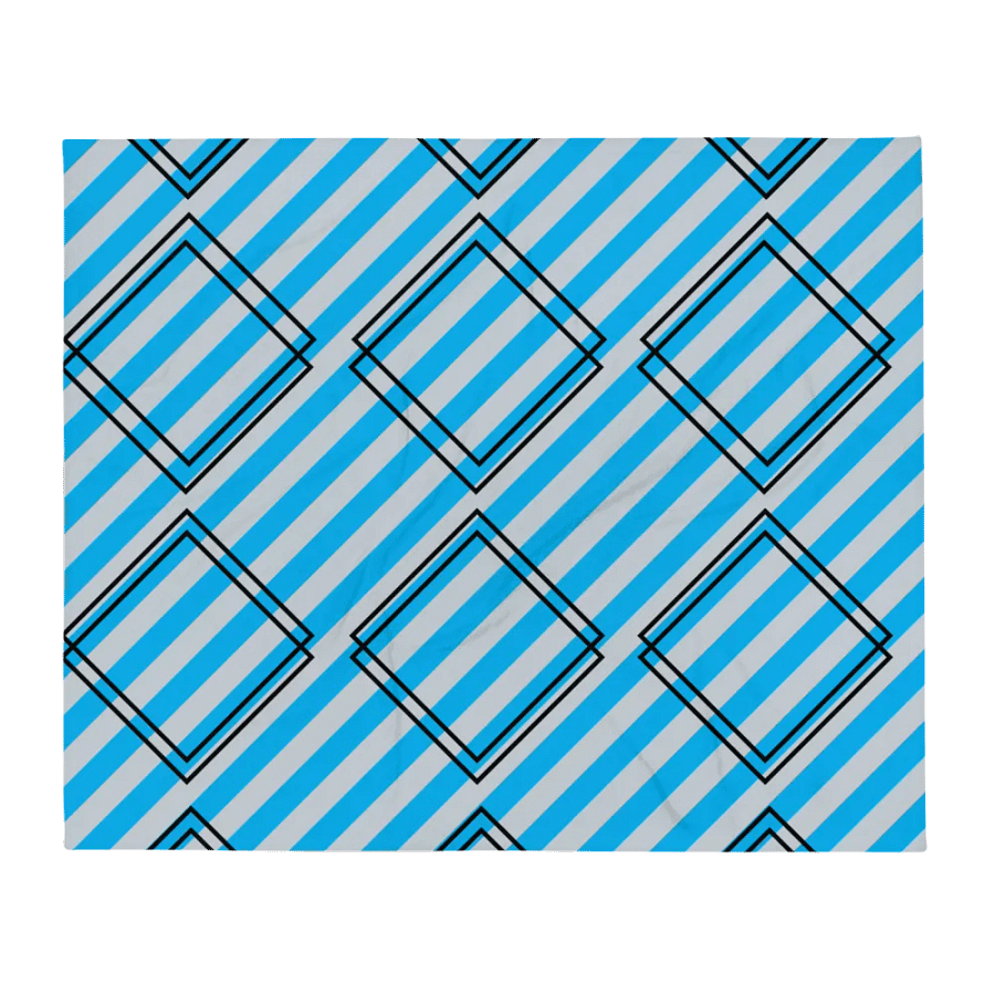 Double Diamond And Stripes Patterned Blanket product image (2)