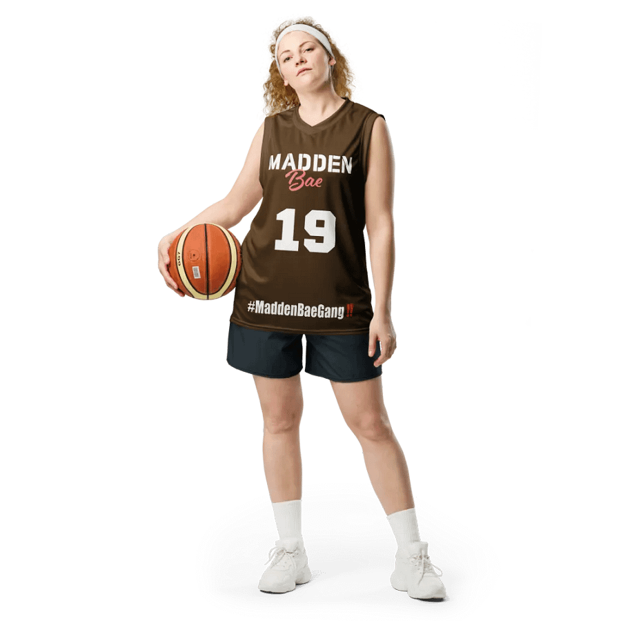 MaddenBae Gang Jersey 👨‍🎨 (Brown + White Logo) product image (9)