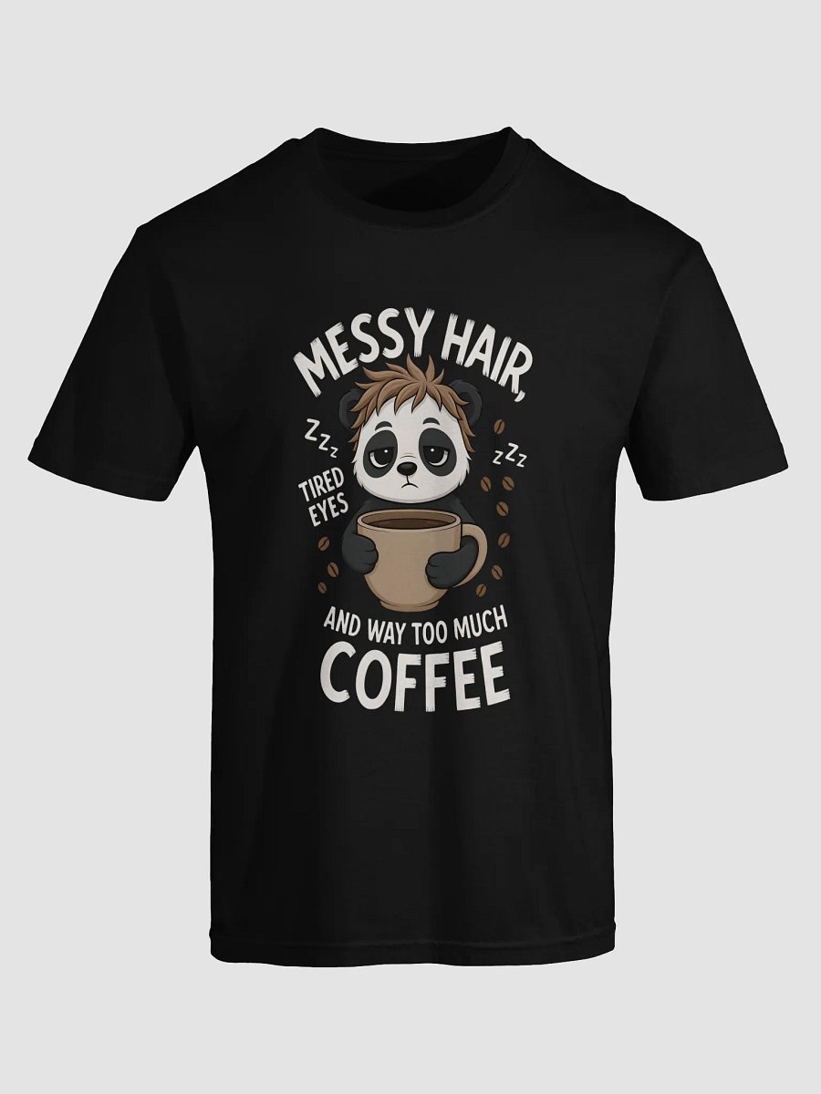 Sleepy Panda Coffee T-Shirt product image (1)